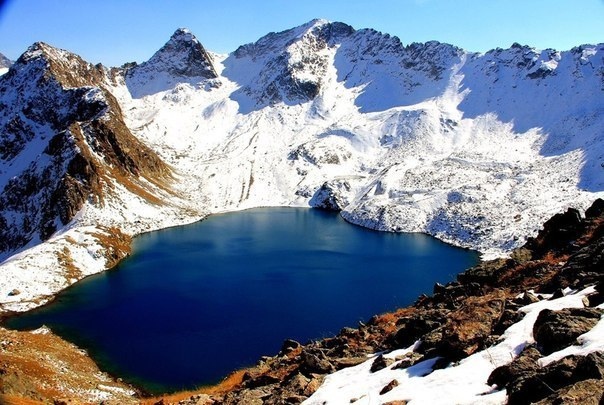 Большое Муруджинское озеро, Домбай, Россия