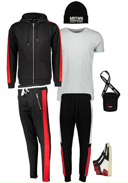 Красный цвет в мужском образе.  #опасный 