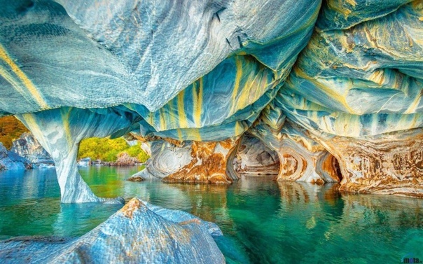 Мраморные пещеры озера Чиле-Чико, Чили