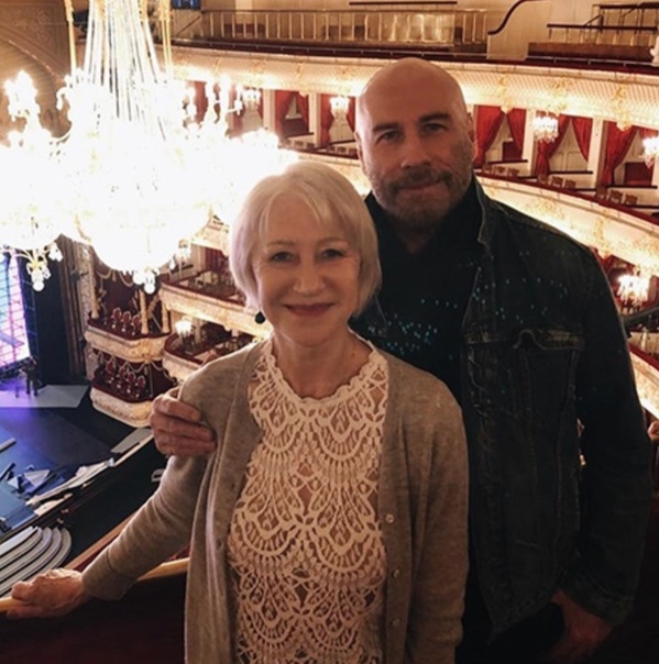Джон Траволта и Хелен Миррен прилетели в Москву на вручение музыкальной премии BraVo в области классического искусства